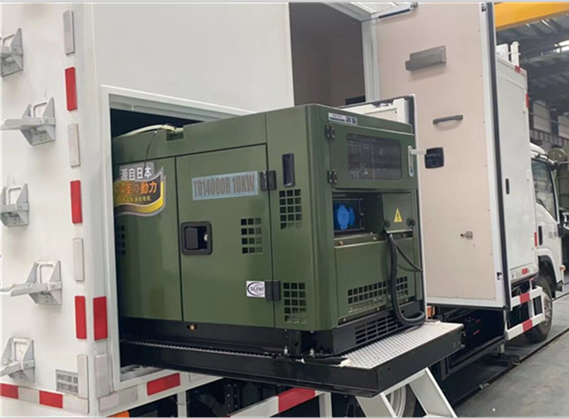 改装车场用的10千瓦柴油发电机